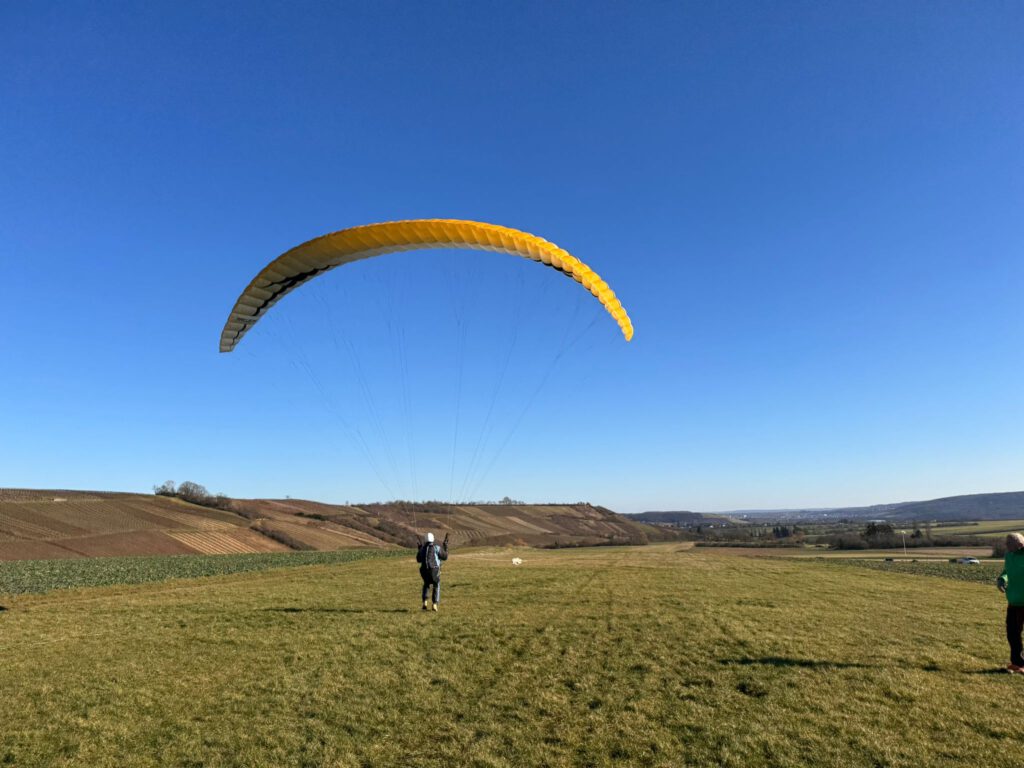 Flieger auf dem Startfeld